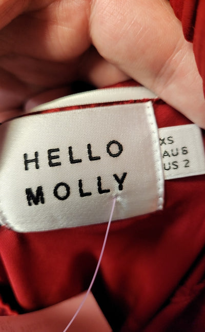 NWT Hello Molly Women's Size 2 Red Dress