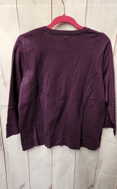 Eddie Bauer Women's Size XXL Purple Cardigan