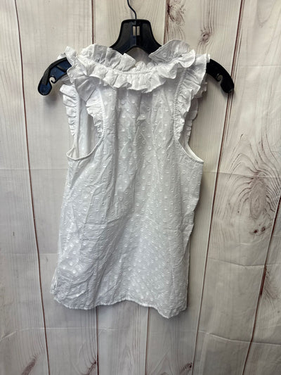 NWT J Crew Women's Size 00 White Sleeveless Top