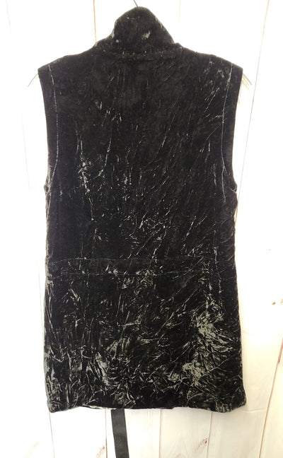 Elliott Lauren Women's Size 4 Black Velour Vest