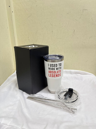 NIB "Absolute Legends" To-Go Cup w/ Lid & Straw