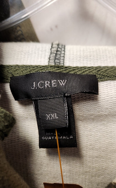 J Crew Women's Size XXL Green Camo Hoodie