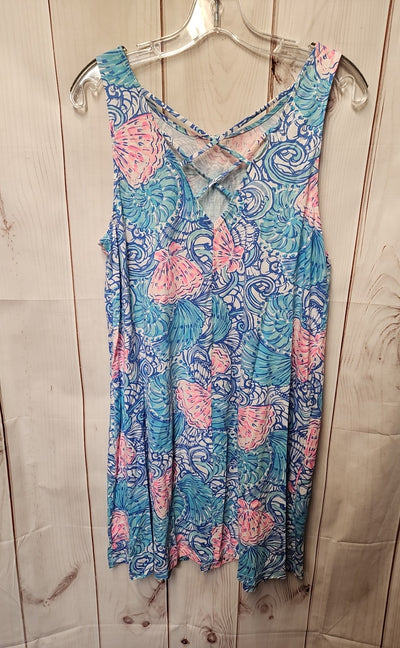 Lilly Pulitzer Women's Size L Blue Dress