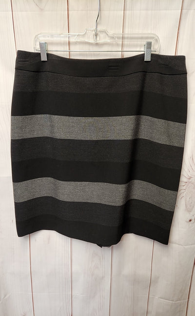 Tahari Women's Size 18 Black & Gray Skirt