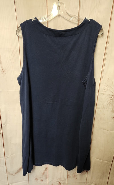 Lands End Women's Size 2X Navy Dress