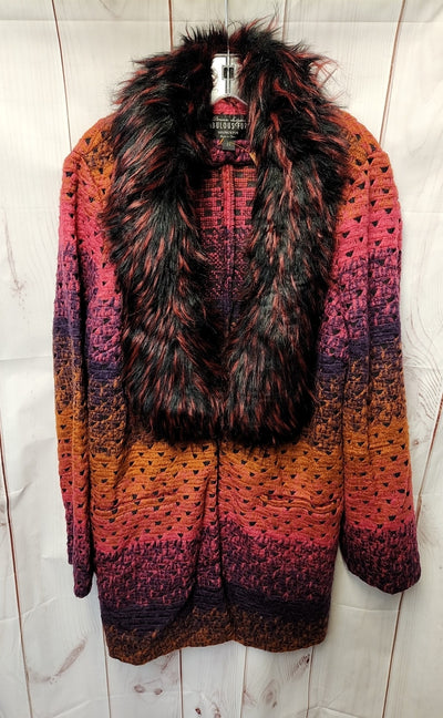 Donna Salyers' Fabulous Furs Women's Size 2X Pink Cardigan