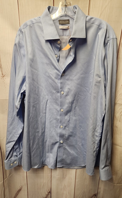 Michael Kors Men's Size XL Blue Shirt