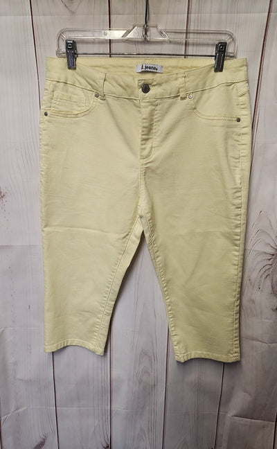 D Jeans Women's Size 14 Yellow Capris