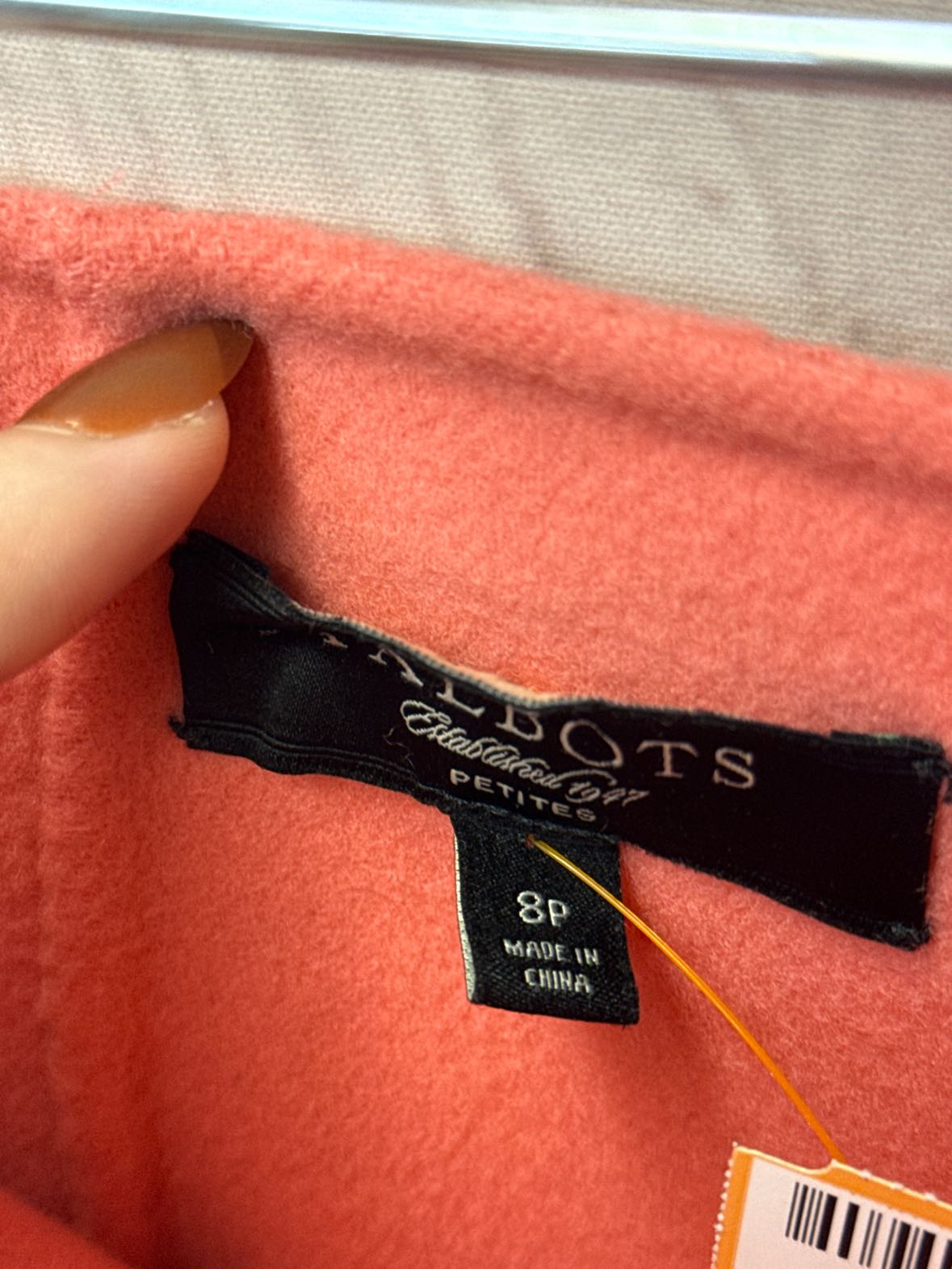 Talbots Women's Size 8 Petite Pink Wool Blend Skirt