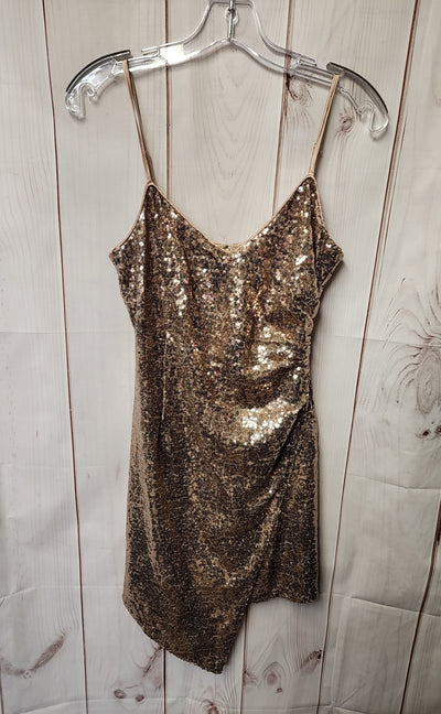 Lulus Women's Size S Beige Sequined Dress