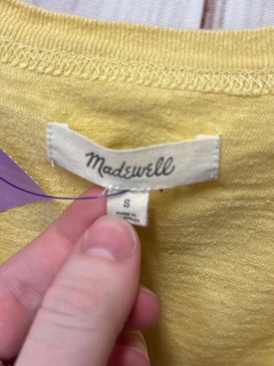 Madewell Women's Size S Yellow Short Sleeve Top