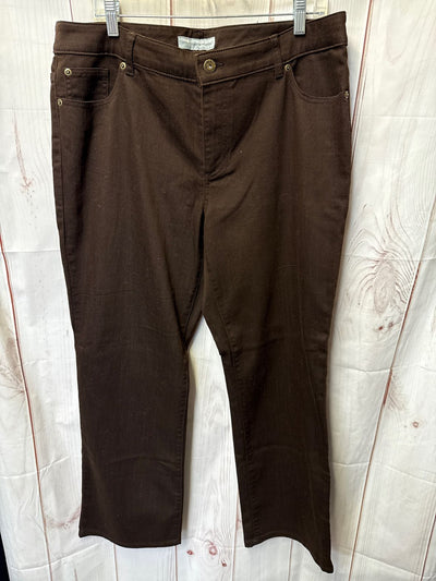 Chico's Women's Size 3 = US 16 Brown Jeans