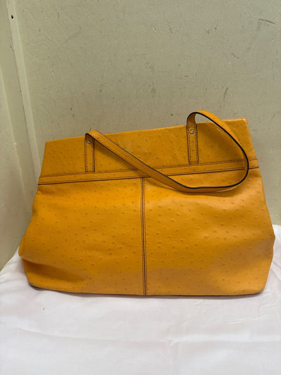 Kate Spade Orange Leather Tote Bag