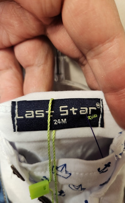 NWT Last Star Boy's Size 24 Months Blue Romper