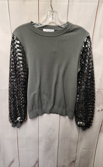 Sioni Women's Size S Gray Sequined Sweater