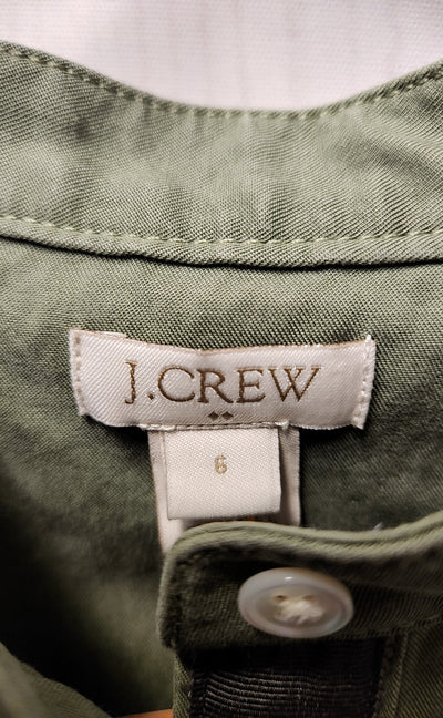 J Crew Women's Size 6 Olive Green Dress