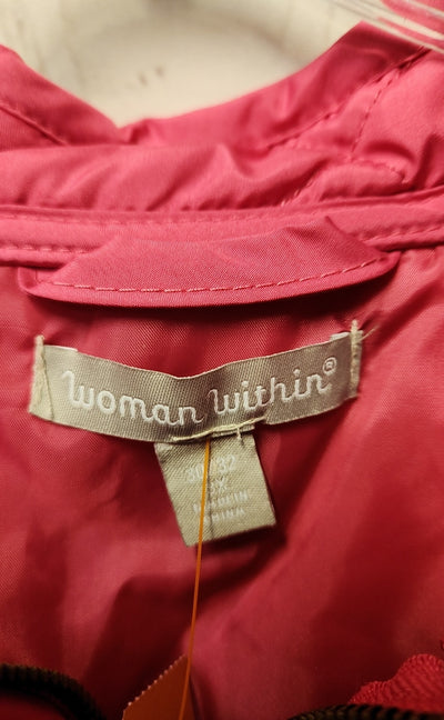 Woman Within Women's Size 3X Pink Vest