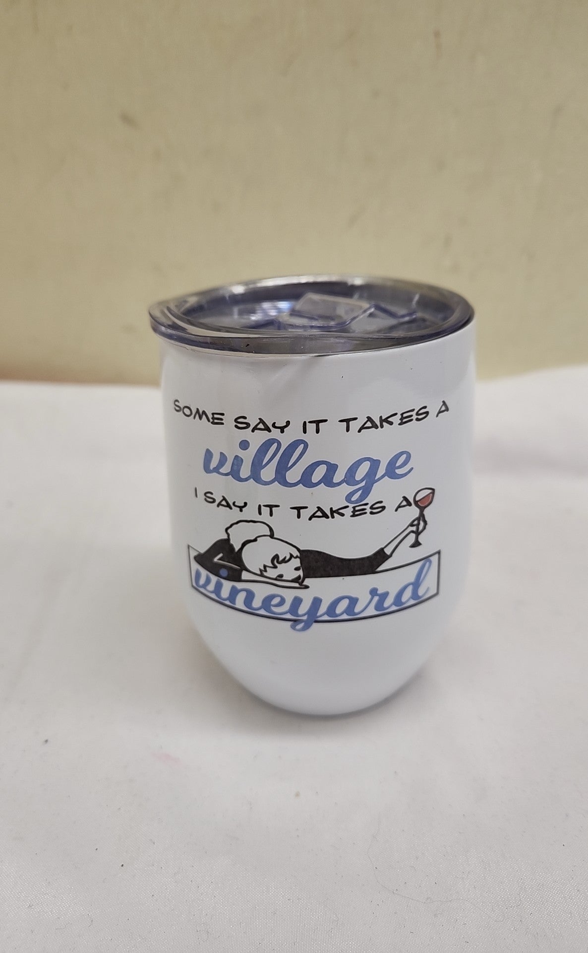White Travel Cup