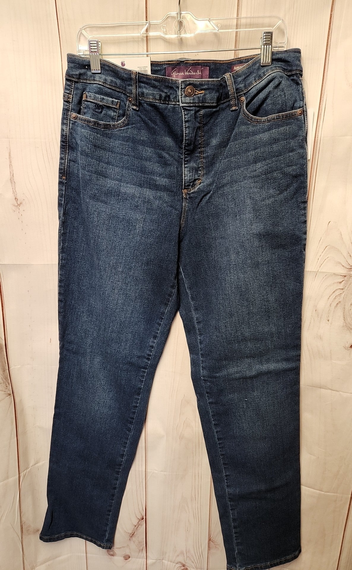 NWT Gloria Vanderbilt Women's Size 31 (11-12) Blue Jeans Amanda 2.0 Slim Leg