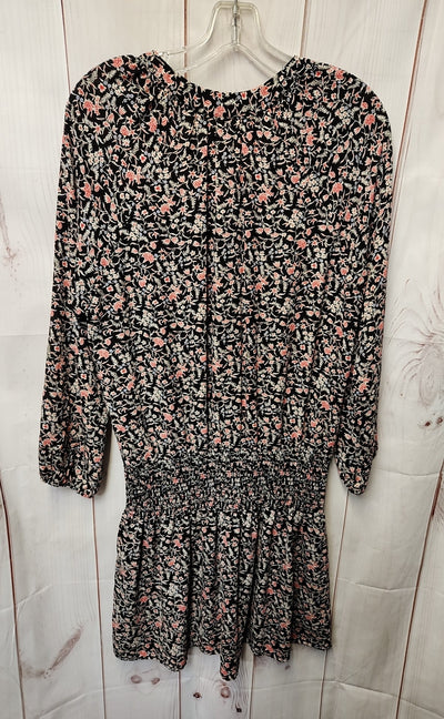 Allison Joy Women's Size M Black Floral Dress