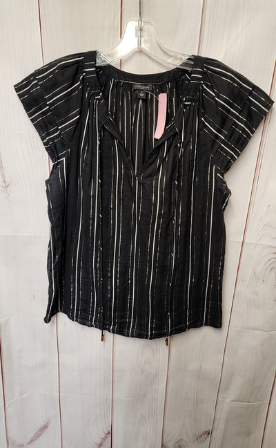 Ann Taylor Women's Size S Petite Black Short Sleeve Top