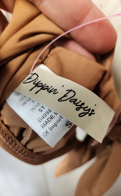 Dippin Daisys Women's Size S Brown Swim Top