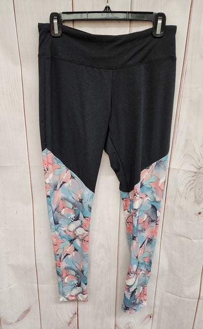 Balance Women's Size L Black Floral Leggings