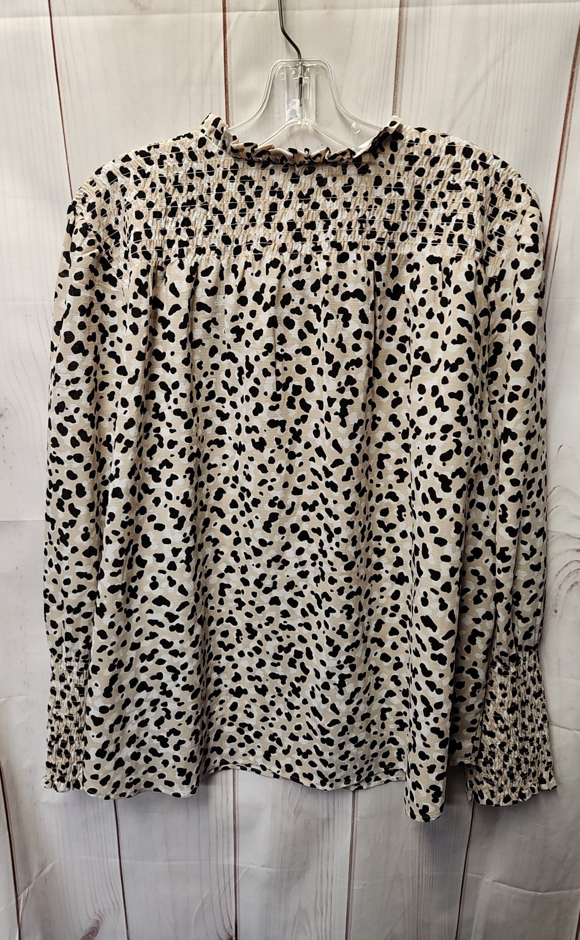 Ann Taylor Women's Size XL Beige Long Sleeve Top
