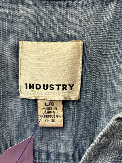 Industry Women's Size L Blue Long Sleeve Top