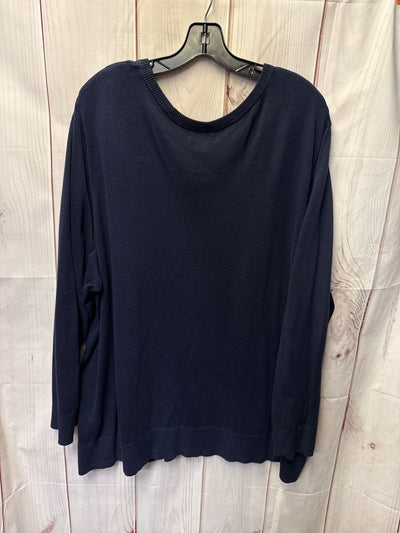Croft & Barrow Women's Size 3X Navy Cardigan