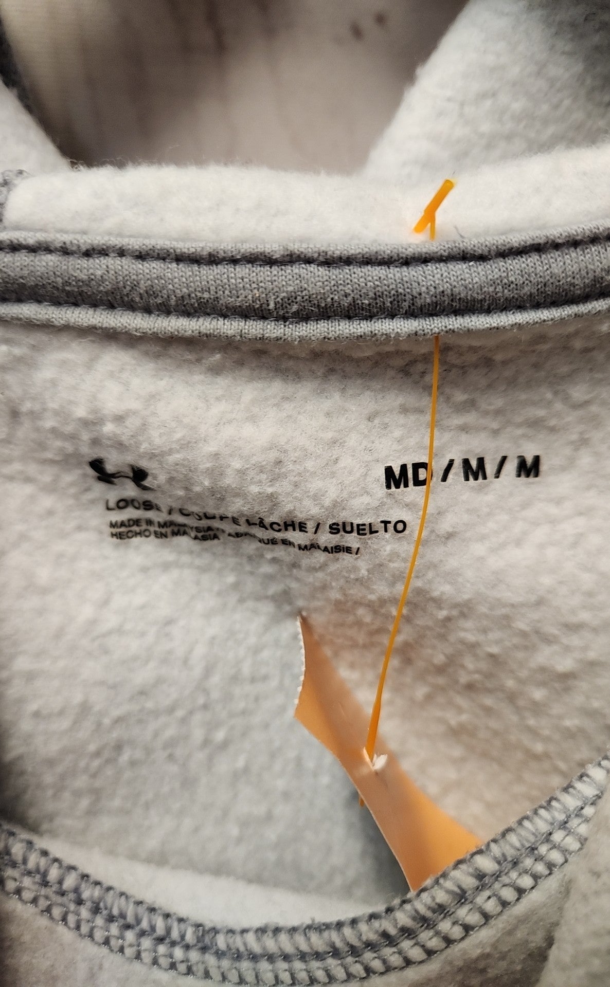 Under Armour Men's Size M Gray Hooded Sweatshirt