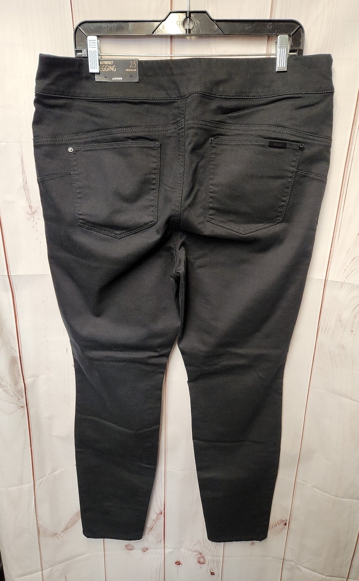 NWT Chico's Women's Size 2.5 = US 14 Black Pants So Perfect Legging