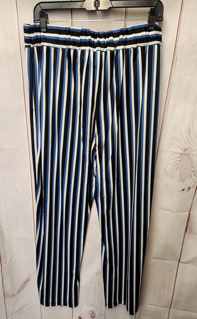 Robert Louis Women's Size XL Black & Blue Pants