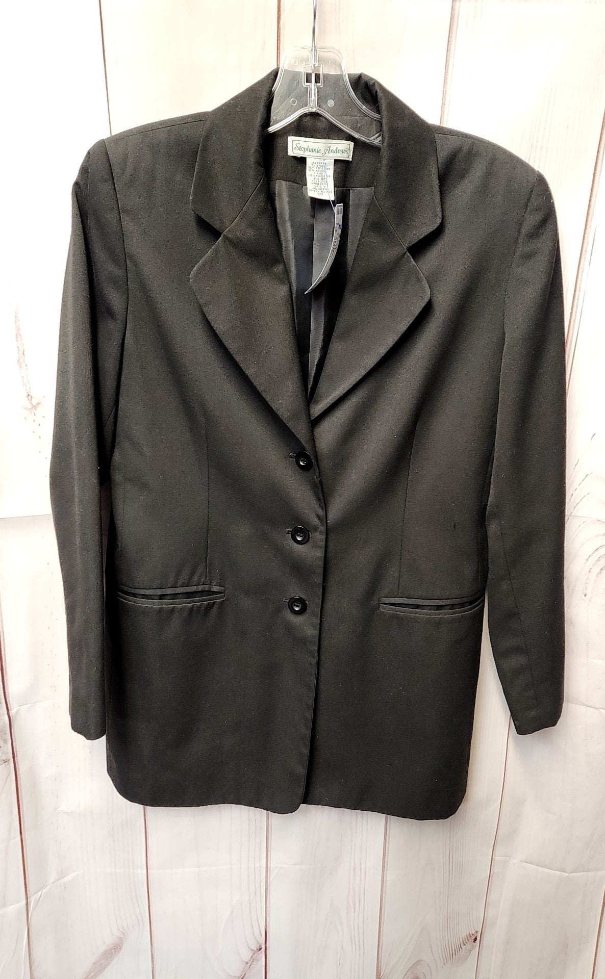 Stephanie Andrews Women's Size 8 Petite Black Jacket