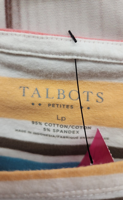 Talbots Women's Size L Petite Multi-Color 3/4 Sleeve Top