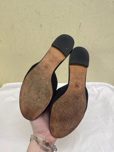 Talbots Women's Size 6-1/2 Black Flats
