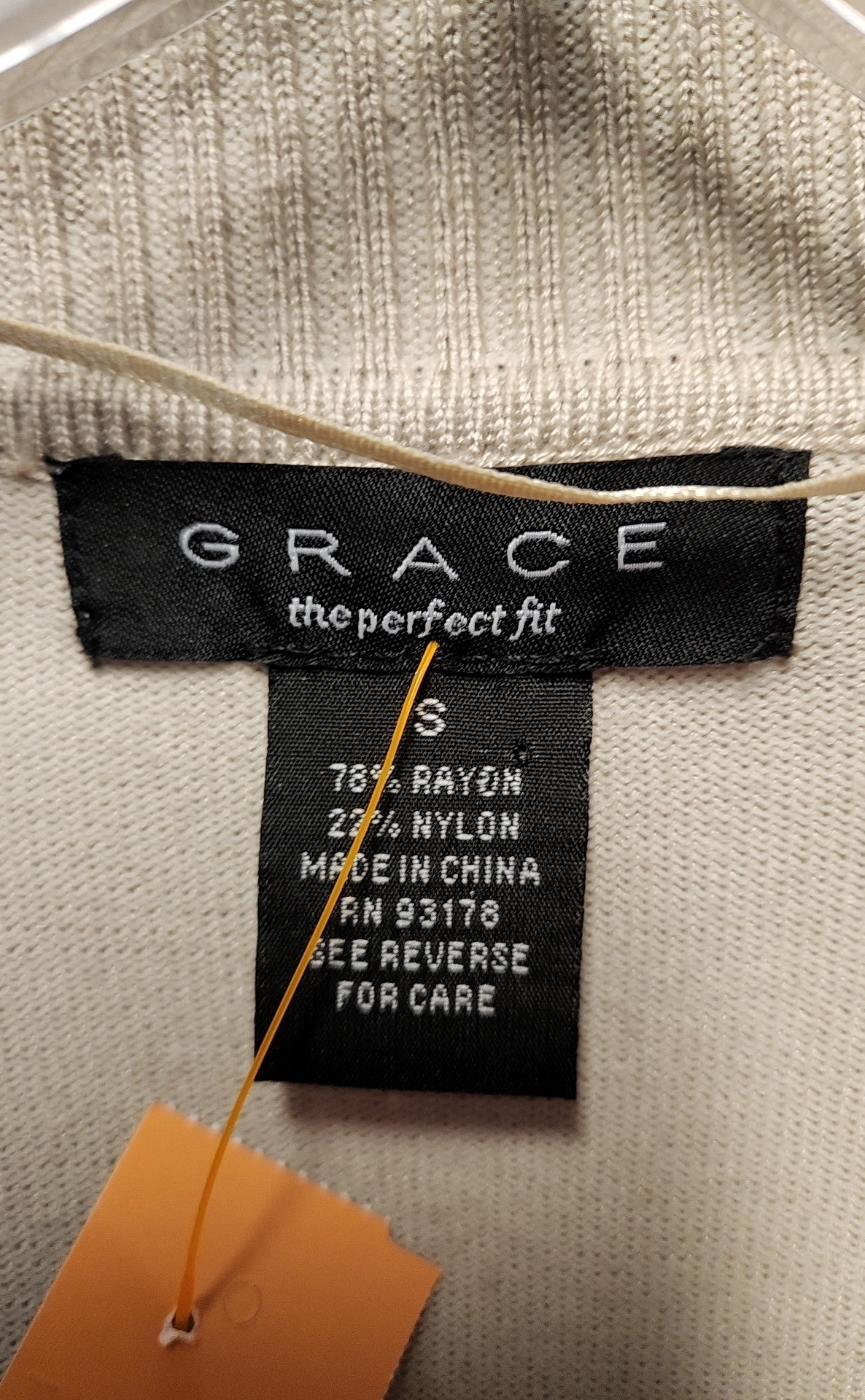 Grace Women's Size S Beige Cardigan