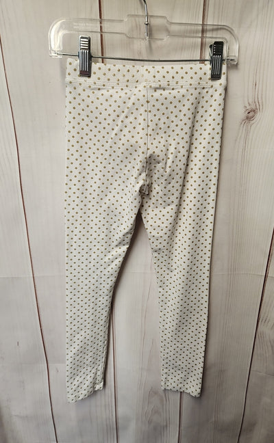 Crewcuts Girl's Size 6/7 White Leggings