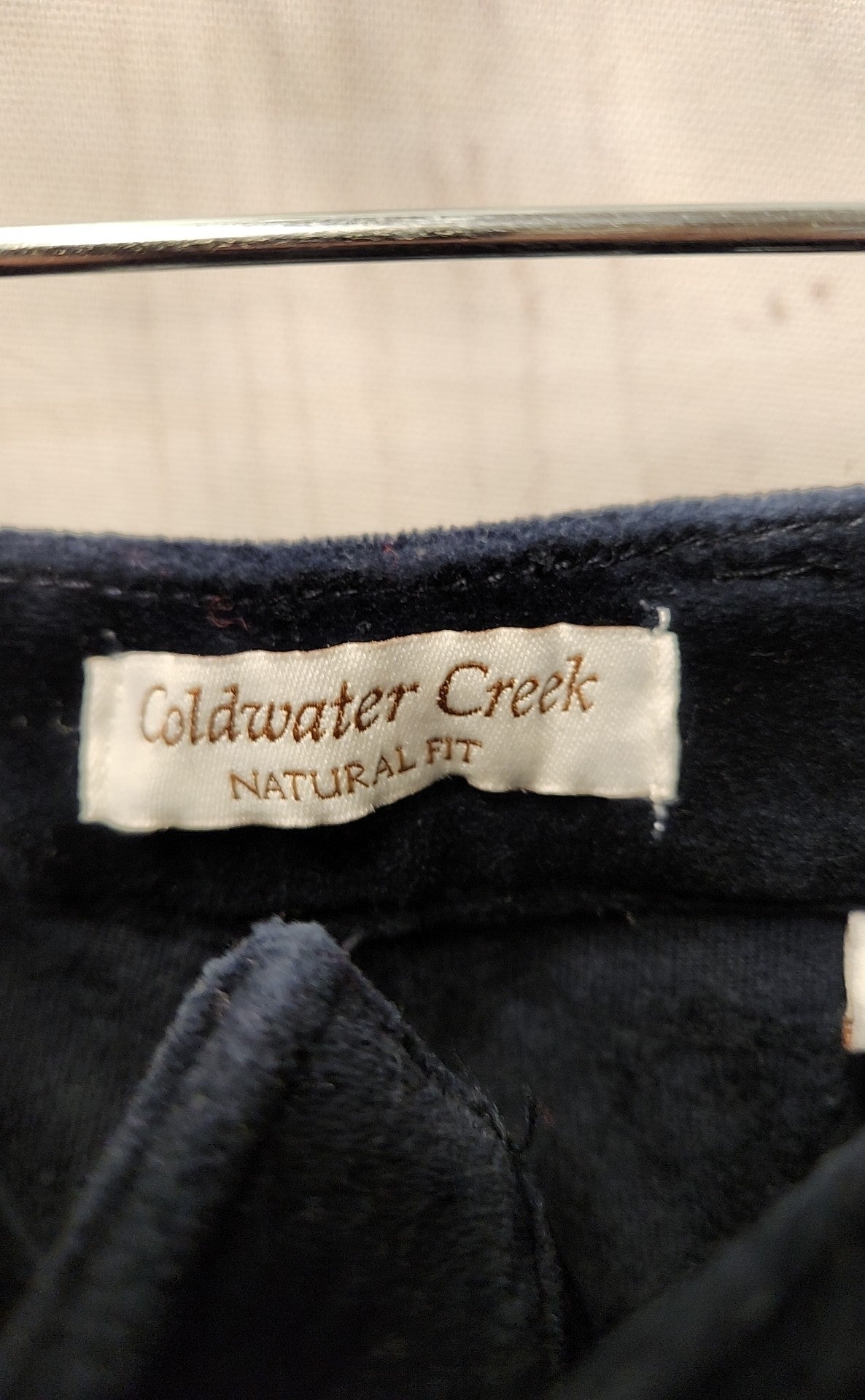 Coldwater Creek Women's Size 18 Navy Velour Pants