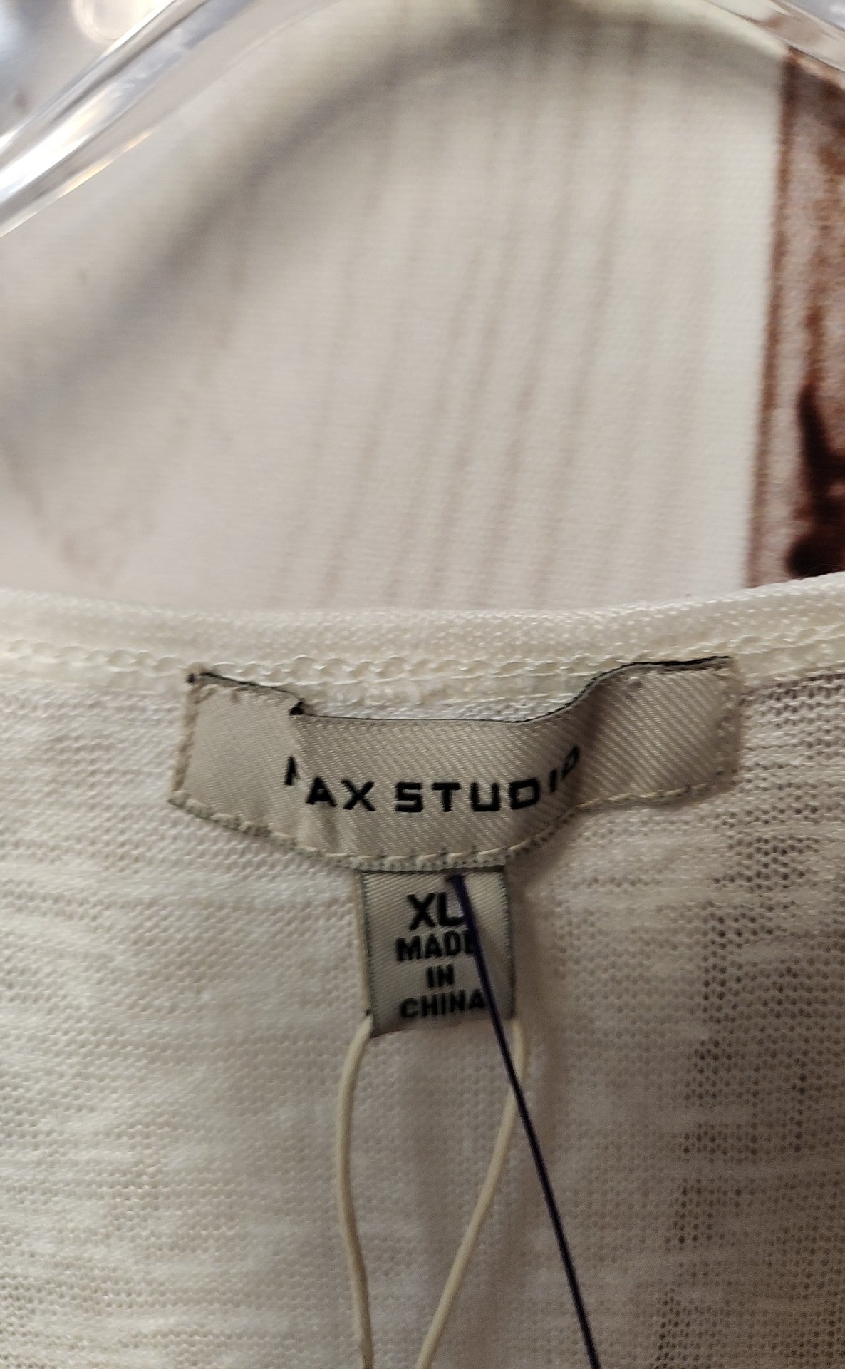 NWT Max Studio Women's Size XL White Sleeveless Top