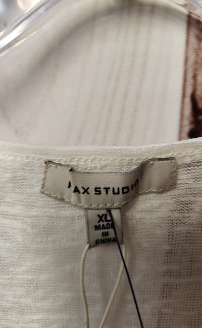 NWT Max Studio Women's Size XL White Sleeveless Top