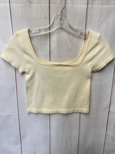 NWT ANWND Women's Size Small/Medium Beige Short Sleeve Top
