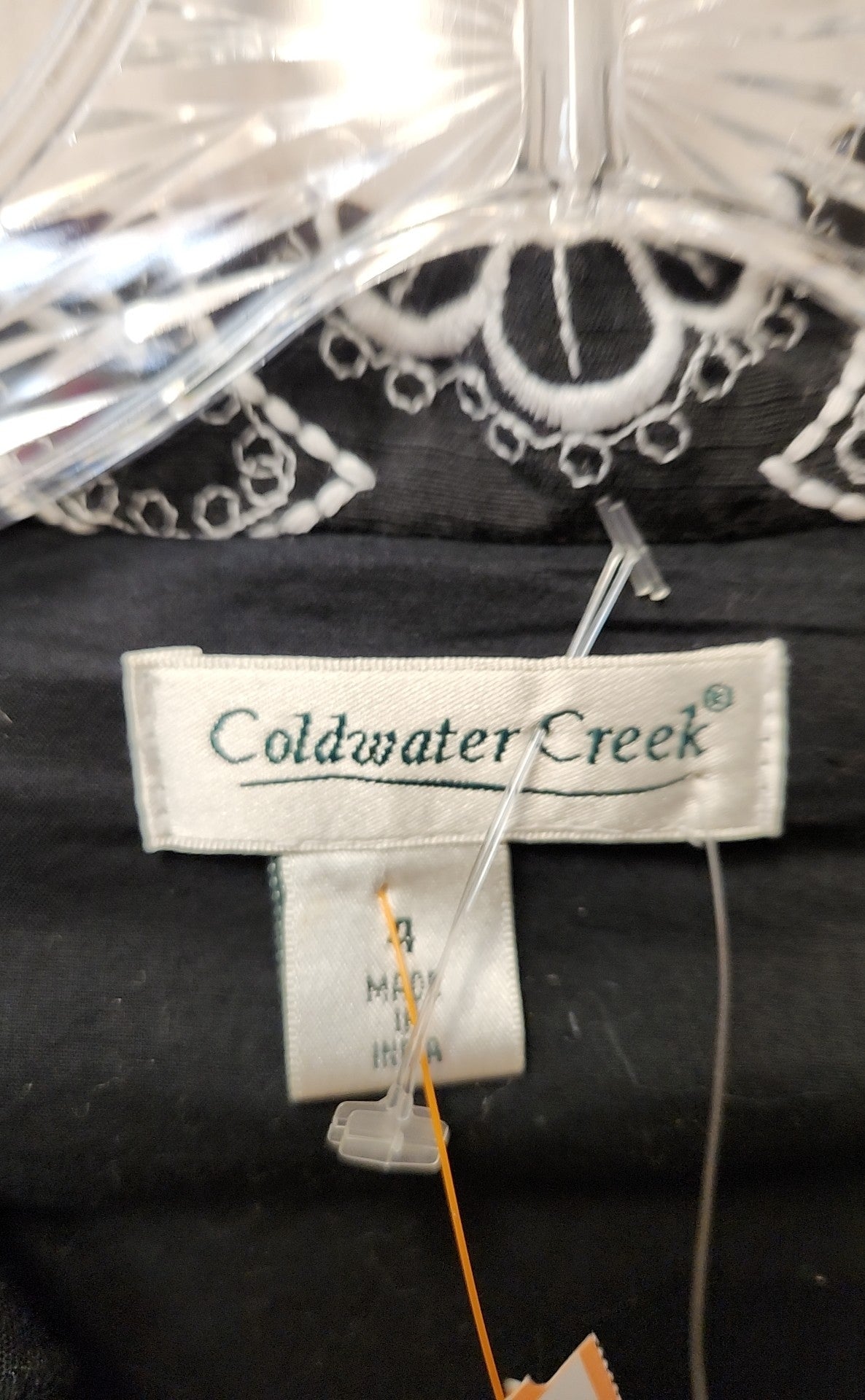 NWT Coldwater Creek Women's Size 4 Black Cardigan