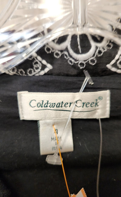 NWT Coldwater Creek Women's Size 4 Black Cardigan