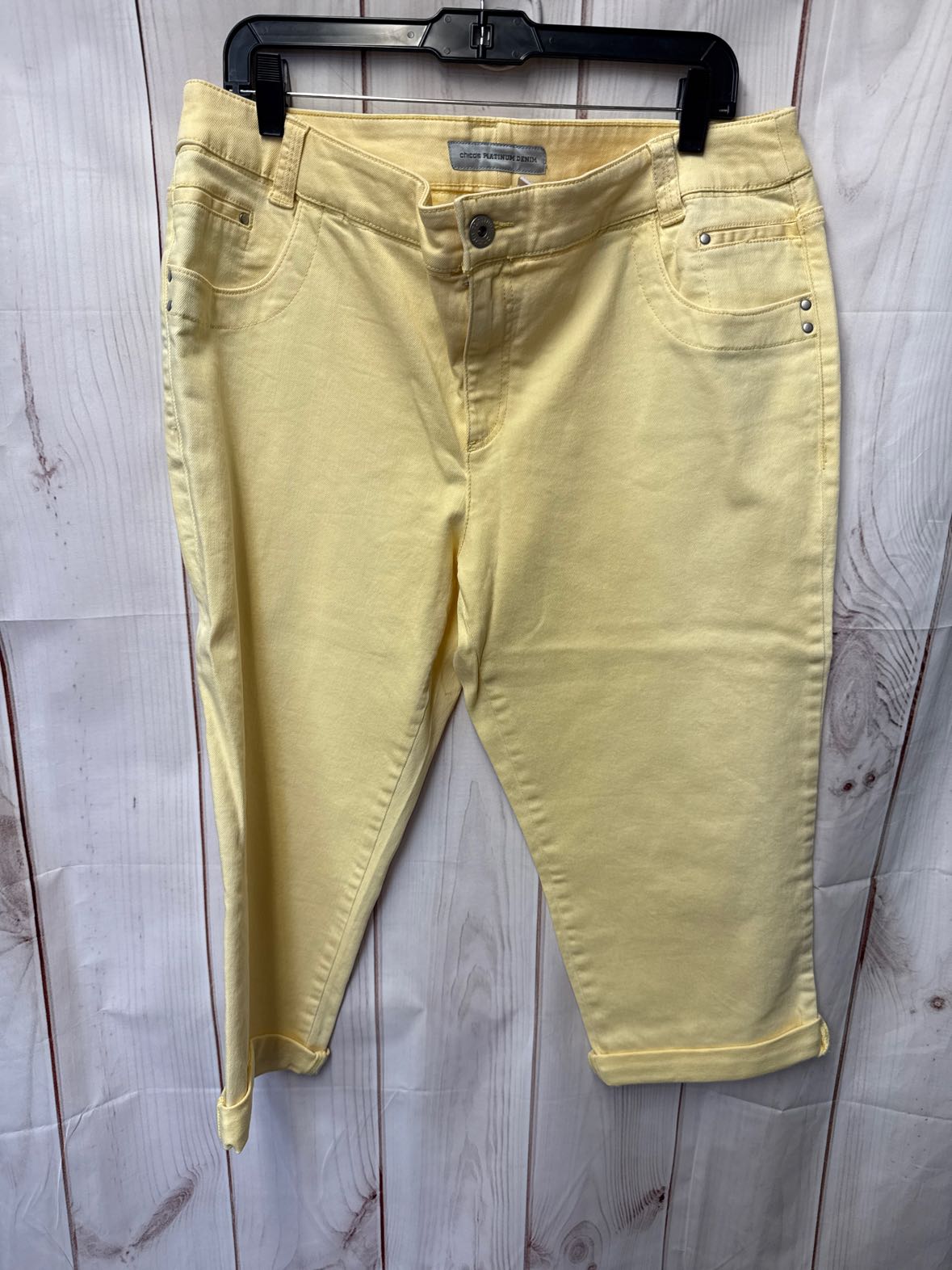 Chico's Women's Size 3 = 16 Yellow Jeans