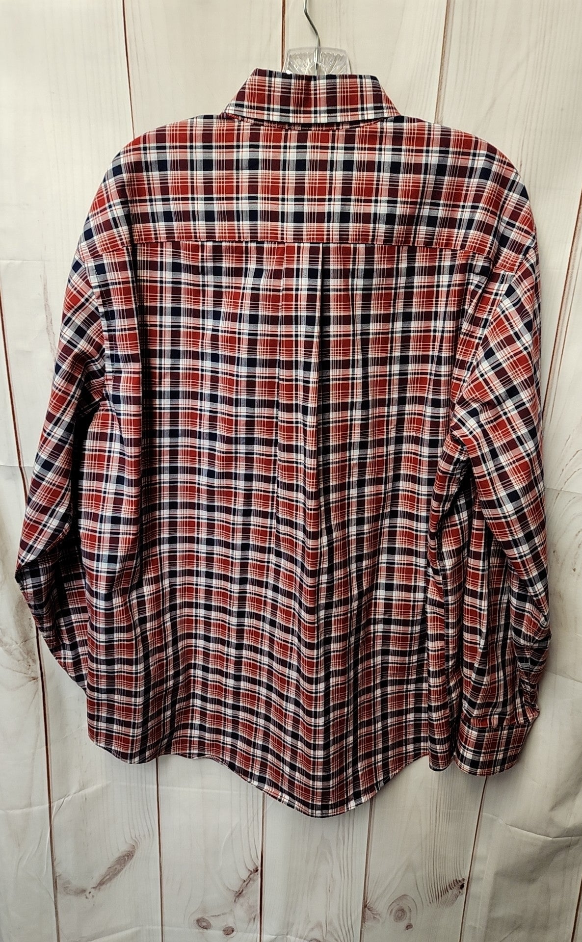 Jos A Bank Men's Size L Red & Blue Shirt