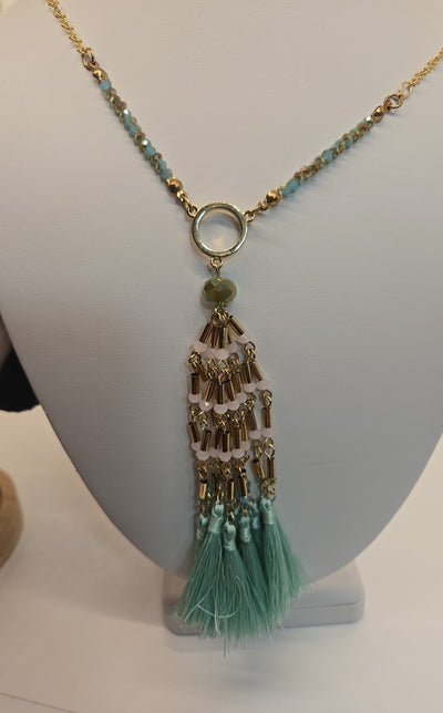 Gold Tassle Necklace