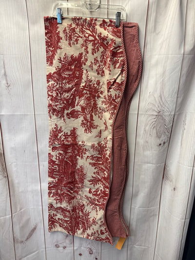 Red & White 80in x 16in Valance