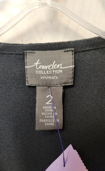 Travelers by Chico's Women's Size 2 = US L Black Cardigan