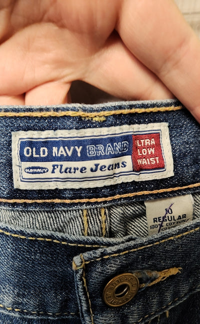 Old Navy Women's Size 30 (9-10) Blue Jeans Ultra Low Waist